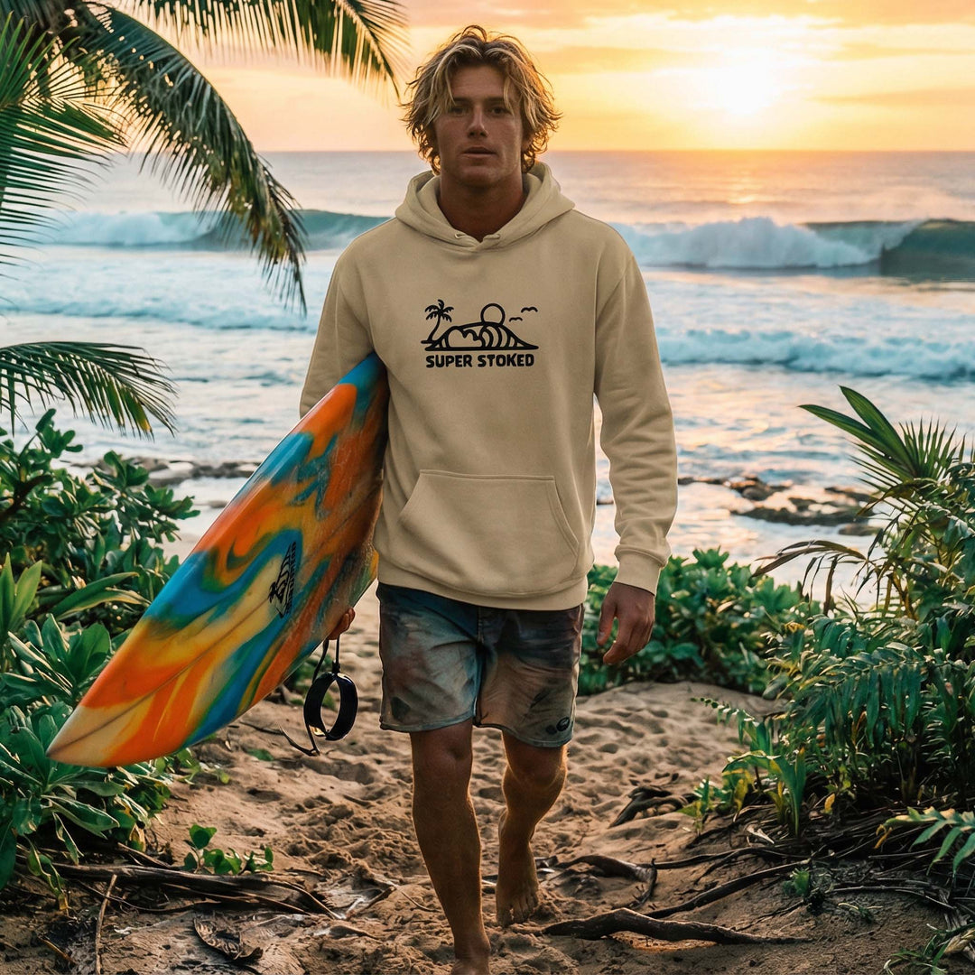 Dream Lines Unisex Oversized Hoodie — Super Stoked