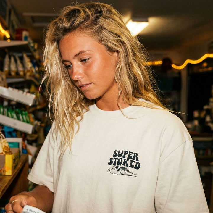 Island Peak Unisex Oversized Faded T-shirt, view 2 — Super Stoked