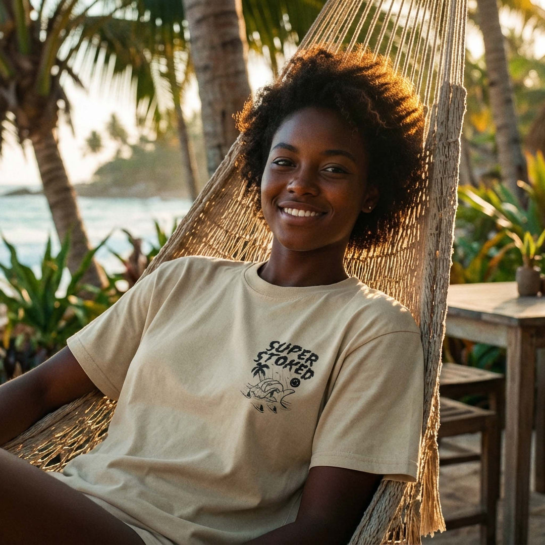 Sharker Barrel Unisex Oversized Faded T-shirt, view 2 — Super Stoked