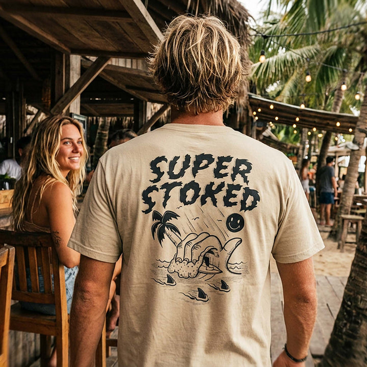 Sharker Barrel Unisex Oversized Faded T-shirt — Super Stoked